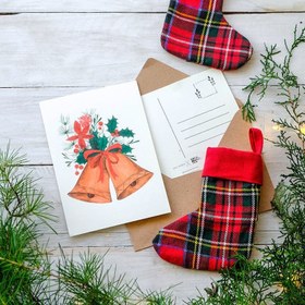 Resim Yılbaşı Kartpostalları I - Tekli Kartpostal Çan 
