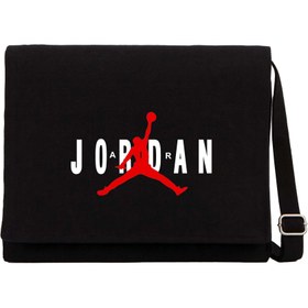 Resim Air Jordan Classic Siyah Kanvas Postacı Çantası - Siyah 