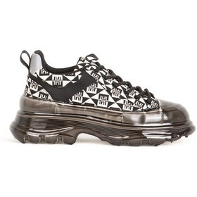 Resim Marcomen Erkek Sneaker Kalın Tabanlı Bağcıklı Günlük Ayakkabı 19094 Siyah/bej Siyah/bej Siyah - Bej 