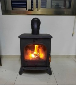 Resim Modena Tek Camlı Şömine Döküm Soba 