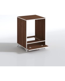 Resim Kenzlife ankastre modülü kabini krom cvz fırın ocak dolabı kapaklı ayaklı sabit tabla 