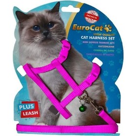 Resim Eurocat Kedi Göğüs Tasması Pembe 