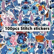 Resim Özel Teklif: Disney 100 Adet Stitch Eğlenceli Pembe Su Geçirmez Çıkartmalar, Bavul, Telefon Kılıfı ve Kalem Süslemeleri İçin Uygun 