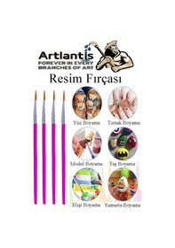 Resim Resim Fırçası 11 Numara 10 Adet Yuvarlak Uçlu Sentetik Resim Fırça Ekonomik Suluboya Akrilik Boya Guaj Boya Yağlı Boya 