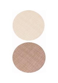 Resim Çift Kişilik Ranforce Çift Taraflı Nevresim Takımı - Lastikli Çarşaflı -krem/sütlü Kahve Krem - Kahverengi 