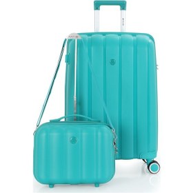 Resim Mçs Polipropilen 2li Valiz Seti Orta & Makyaj V305 S21yy1000074-set 00207 Cam Göbeği 