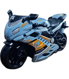 Resim Brother Toys Sürtmeli Kaliteli Oyuncak Motorsiklet Yurtdışından Özel Üretim Gri Renk Polis Motor 14 Cm. 1 Adet 
