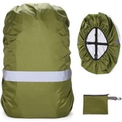 Resim Vkemall Askeri Yeşil 3xl 100l Çift Kanca Outdoor Çanta Yağmurluk - 210t Oxford, Su Geçirmez, Yansıtıcı Şeritli, Dağcılık, Bisiklet, Kamp İçin Çok Renkli 