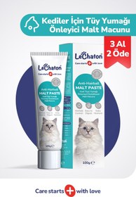Resim Malt paste - Kedi Tüy Yumağı Önleyici Malt Kedi Tüyü Döküm Dökülmesi Önleyici Engelleyici Kedi Maltı Macunu 100gr 