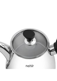 Resim Nehir Almira Maxi Boy Paslanmaz Çelik 1.10-2.25 Lt. Çaydanlık Takımı 