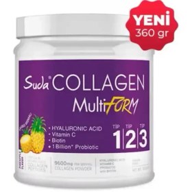 Resim Suda Collagen Multiform Toz Kutu Ananas Aromalı 360 Gr 