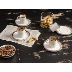 Resim Chopin Bakır 4 Kişilik Kahve Takımı 85CC 