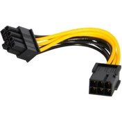 Resim Pci-E Power Kablosu 6 Pin To 8 Pin Dönüştürücü 