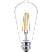 Resim Philips Ledbulb Filament ST64 7W E27 2700K Sarı Işık 