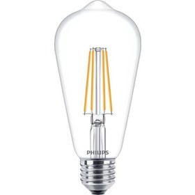 Resim Philips Ledbulb Filament ST64 7W E27 2700K Sarı Işık 