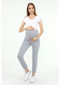 Resim Luvmabelly Myra8091 - Gri Hamile Jogger Eşofman 
