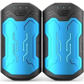 Resim Willowhaven Mavi Usb Şarjlı Cep Boyu El Isıtıcı 20 Saat Isınma Kamp Golf 