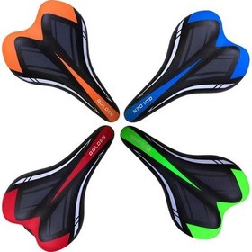 Resim Mtb Bisiklet Selesi Koltuk Çift Renkli Kırmızı 