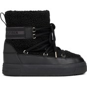 Resim Tommy Hilfiger Faux Shearlıng Snowboot Siyah Kadın Kar Botu Siyah 
