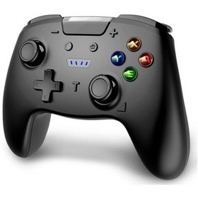 Resim Hy-9013 Anahtar Ps3 Buhar Kablosuz Oyun Denetleyicisi İçin Tek Tıklamayla Turbo Fonksiyonlu Gamepad 6 Eksenli 