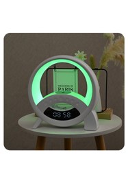 Resim RTG Q18 Bluetooth Hoparlör Şarj Özellikli RGB Işıklı USB SD Kart Aux Girişli Speaker 