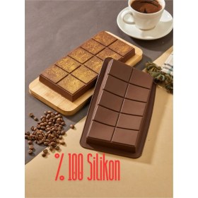 Resim Teknotrust Büyük Boy Dubai Çikolata Kalıbı Silikon Kalıp 27 X13,5 Yukselık 2 cm 