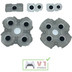 Resim Ps5 İç Lastik Seti V1 Uyumlu BDM-010 Silikon İletken PS5 Yedek Parça Kol Tamiri 
