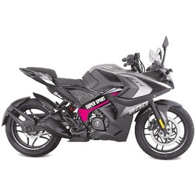 Resim Bajaj Pulsar Rs200 Orta Şase Motosiklet Sticker Etiket Modeli Super Sport Pembe 