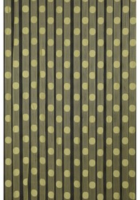 Resim Puanlı Model Yeşil Renk İp Perde Hazır Düğmeleri Dikilmiş İp Perde 300 280 Cm Yeşil 