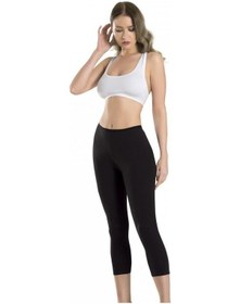 Resim Fabony Bayan Modal Diz Altı Kapri Tayt 1040 Siyah 