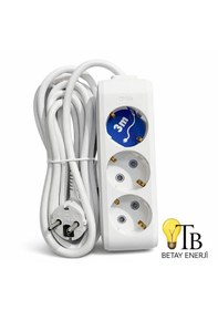 Resim Viko 3 Lü Topraklı Grup Priz 3 Metre Diğer 