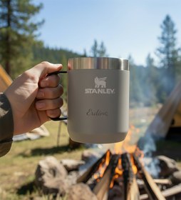 Resim Kişiye Özel Stanley Gri Kamp Kupası Classic Legendary 0.23L 