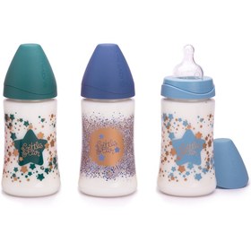 Resim Suavinex Haute Couture Pp Biberon Geniş Ağız 270Ml - Mavi 