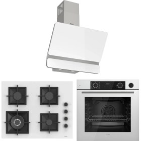 Resim Ferre Fryart Sc Serisi Wok'lu Beyaz 3'lü Ankastre Set (XE64CB-SC406-D081) 