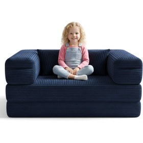 Resim foamly 140x70 cm Modüler Çocuk Koltuğu - Fonksiyonel Oyun Minderi ve Kanepe Tamamen Sünger 