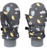 Resim Huluwa Kış Açık Kayak Artı Kadife Çocuk Eldivenleri (Yurt Dışından) 