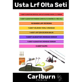 Resim Özel Üretim Şık Taşıma Çantalı Hazır Kurulu Tam Takım Usta Lrf Olta Seti - 3m Kamış 