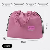 Resim Mufunye Fitness Spor Çantası, Islak-kuru Ayrımı, Yüzme Malzemeleri & Tıraş Gereçleri Saklama, Bellek Örgü Kumaş, Seyahat Dostu Pembe Mor Çok Renkli 