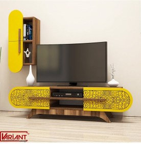 Resim Variant Variant Defne Tv Sehpasi Tv Ünitesi ( Ceviz - Sari ) 