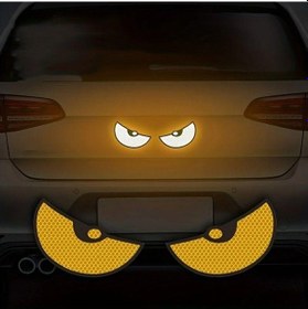 Resim 2 Adet/set Pet Araba Çıkartmaları Güvenlik Pencere Çıkartmaları Yaratıcı Reflektif Şeritler 