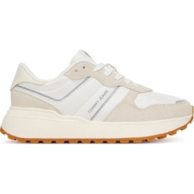 Resim Tommy Hilfiger Kadın Sneaker En0en02788ybl Beyaz 