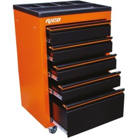 Resim Rico 025-Ta0016 Prof. 5 Çekmeceli Takım Arabası Dolu 184 Parça 