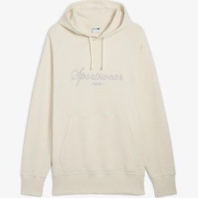 Resim Puma Classics+ Erkek Krem Hoodie 