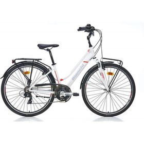 Resim Bianchi Bıanchı Travel 505 Bayan Şehir Bisikleti 400h V 28 Jant 21 Vites Siyah Turkuaz-gri 