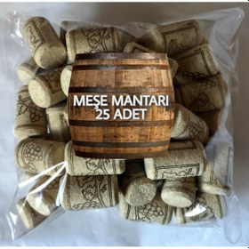 Resim Şarap Şişesi Mantarı Özel Aromatik 25 Adet 