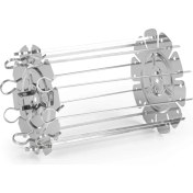 Resim Barbekü Çelik Metal Roaster Rotisserie Skers Iğne Kafesi Fırın Kebab Maker Izgara Araçları (Yurt Dışından) 