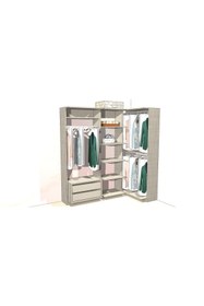 Resim Kenyap Plus 817497 Flexi Kapaksız Giysi Dolabı 220 Cm Coton Bej 