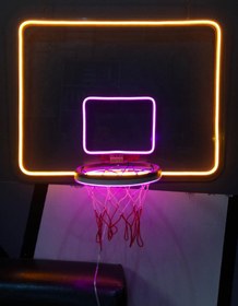 Resim vinyuup Basketbol Potası Neon Led Aydınlatma 60 x 40 cm 
