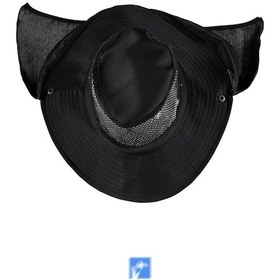 Resim Reva Rüzgar Geçirmez Kamuflaj Dağcı Şapka 56-58 Cm Siyah 