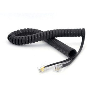 Resim POLAXTOR Telefon Ahize Kablosu Spiral Siyah 